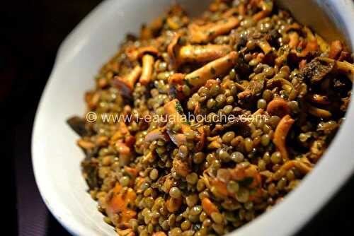 Lentilles aux Chanterelles