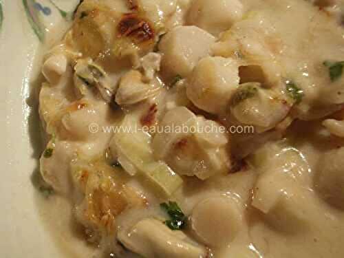 Gratin de Fruits de Mer aux Poireaux