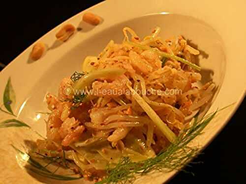 Salade De Crevettes Fenouil Et Haricots Mungo