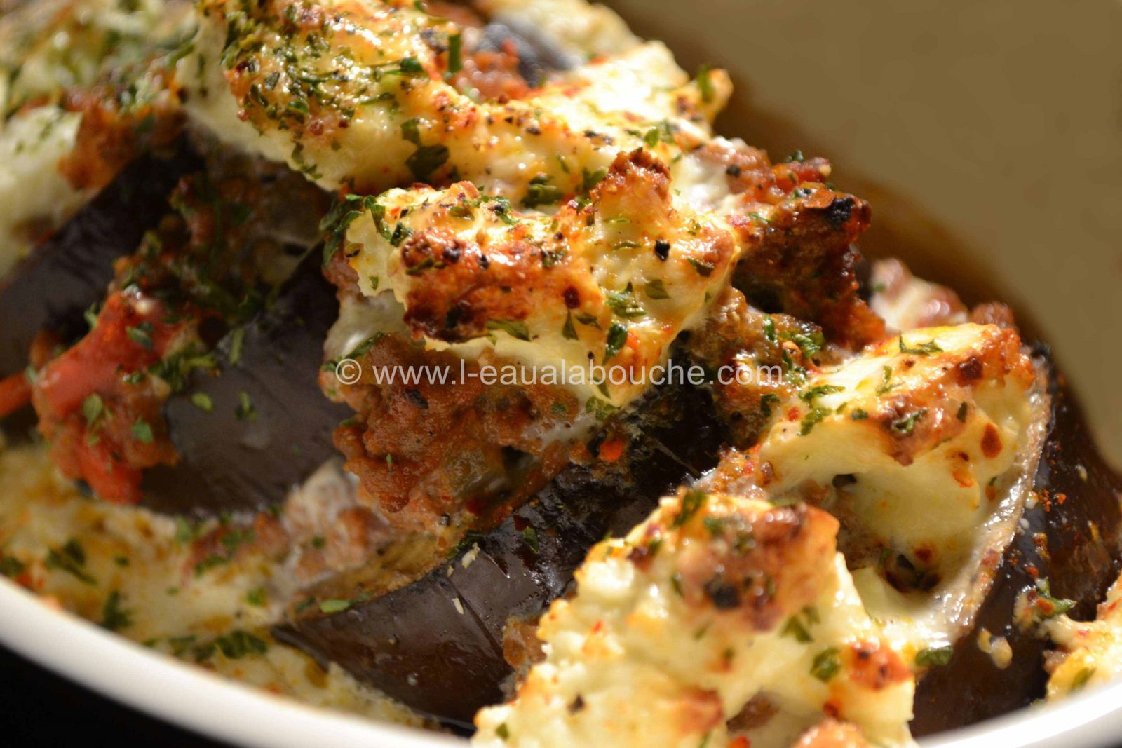 Aubergines Gratinées Au Fromage De Brebis