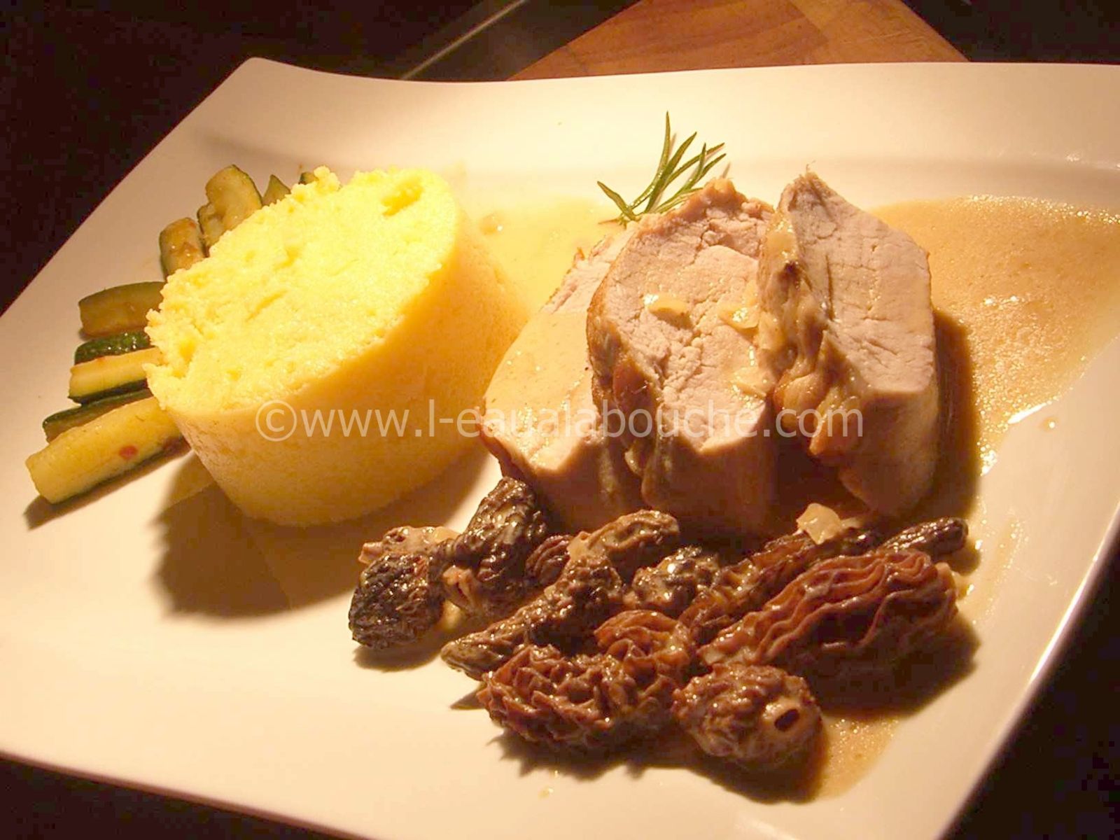 Filet Mignon Aux Morilles Et Polenta