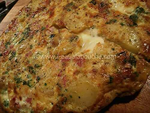 Omelette Au Lard Pommes de Terre Et Reblochon