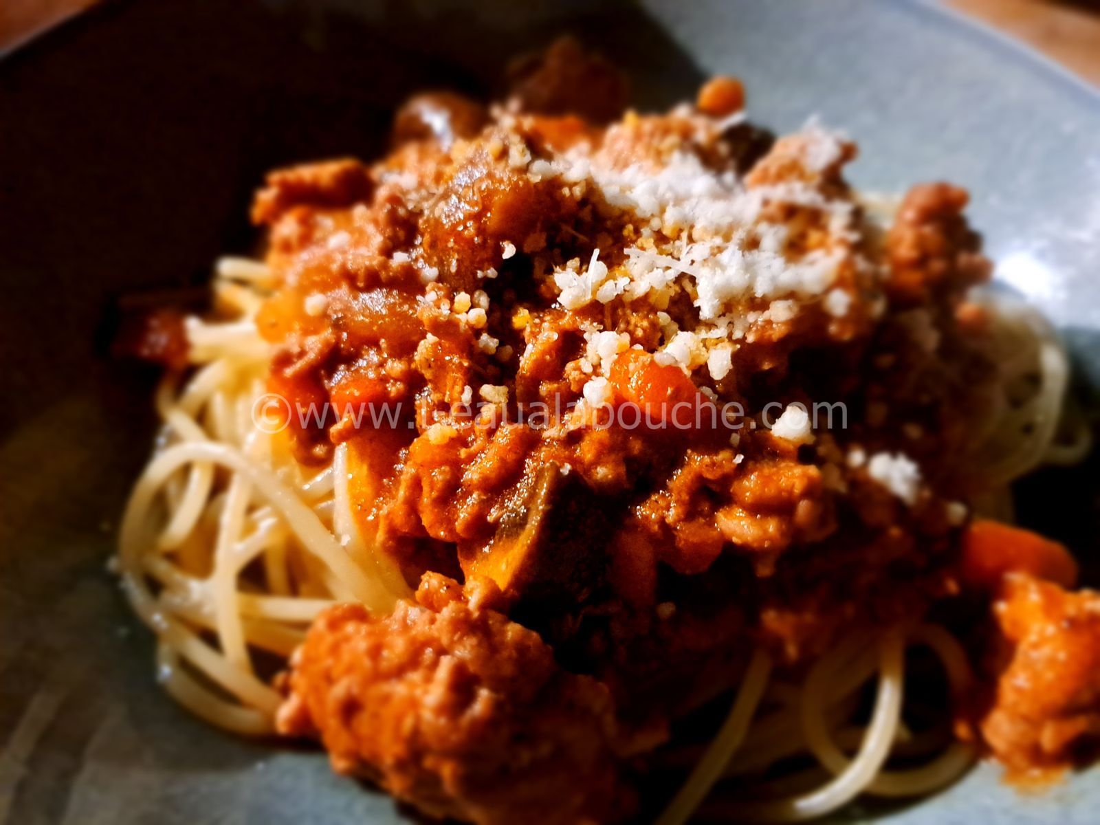 Spaghetti Bolognaise Aux Champignons De Paris