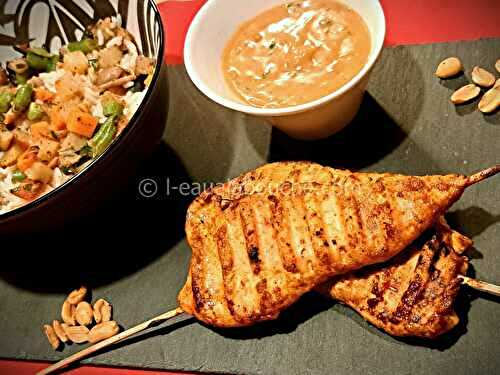 Brochettes De Poulet Sauce Satay
