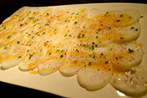 Carpaccio De Radis Blanc