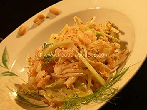 Salade De Crevettes Fenouil Et Haricots Mungo