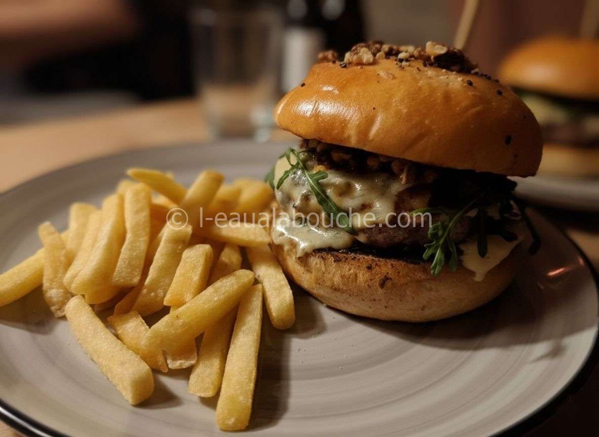 Burger Chutney Poire Et Gorgonzola