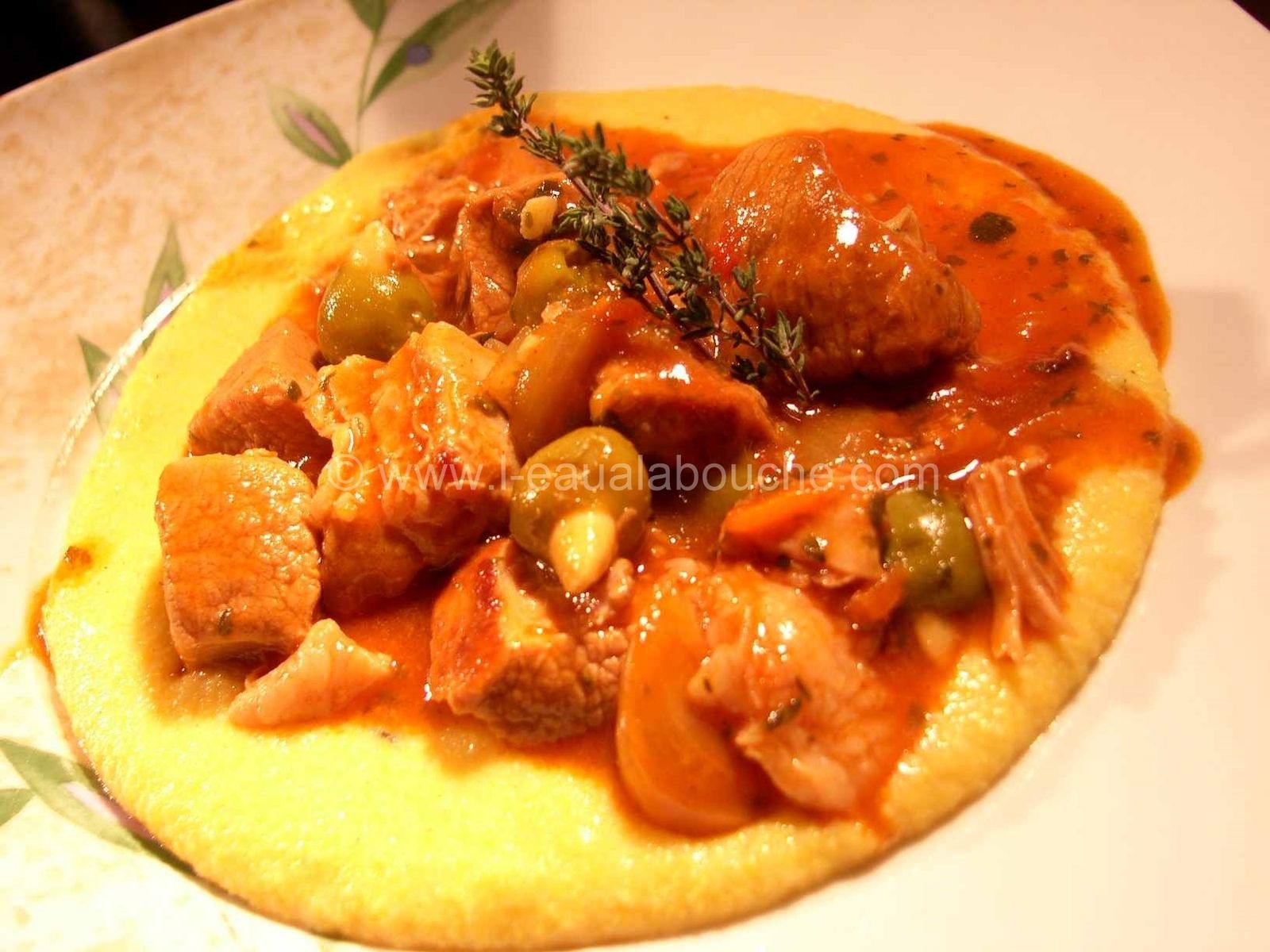 Veau Marengo Et Polenta