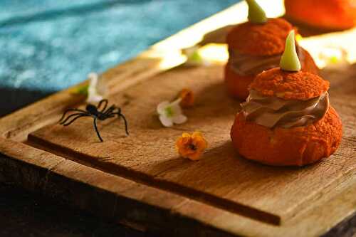 Choux citrouille chocolat passion 🎃