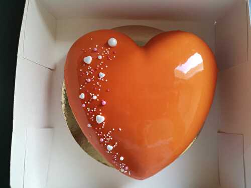 Entremet coeur passion cannelle 