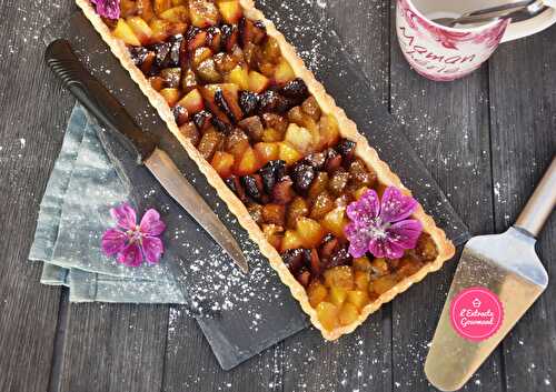 Tarte aux prunes (quetsches, reine-claude, prune jaune)