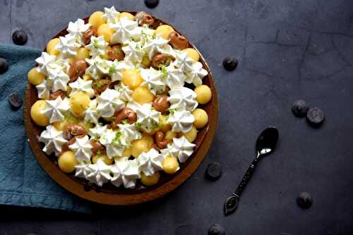 Cheesecake chocolat - citron - faisselle de brebis (sans cuisson)