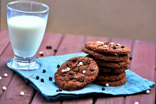 Cookies aux trois chocolats