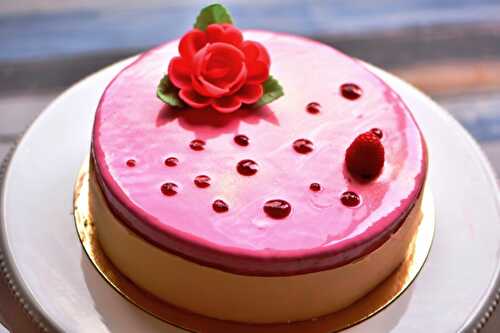 Entremet "La Vie en Rose" (rooibos/framboise)