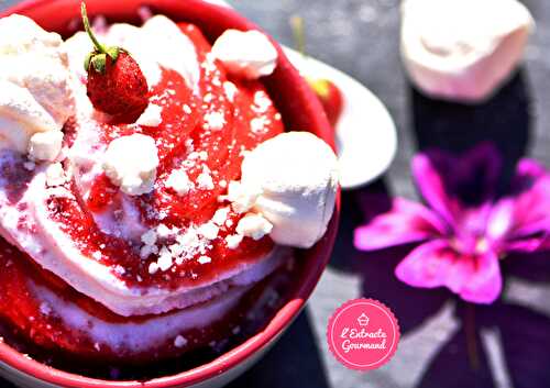 Glace yaourt/fraise