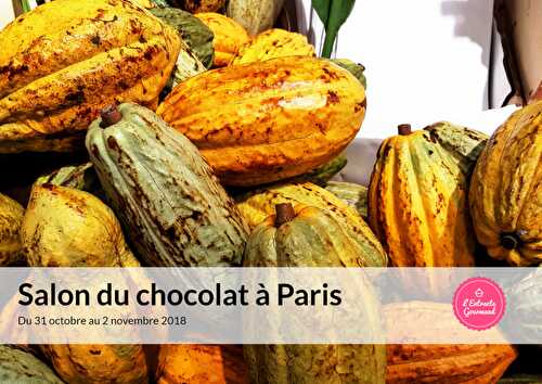 Mon retour sur le salon du chocolat