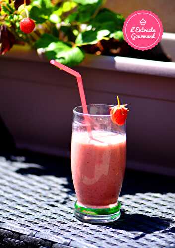 Smoothie fraise-basilic