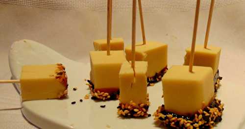 Apéros festifs au Cheddar végétal et vinaigre balsamique