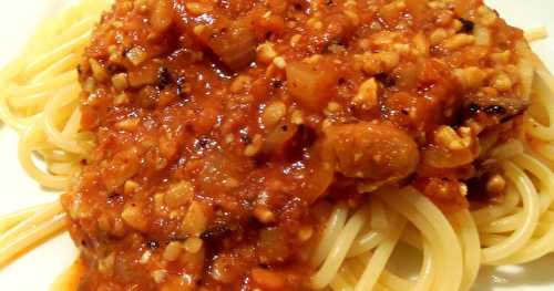 Bolognaise végétale  (avec bouletz)