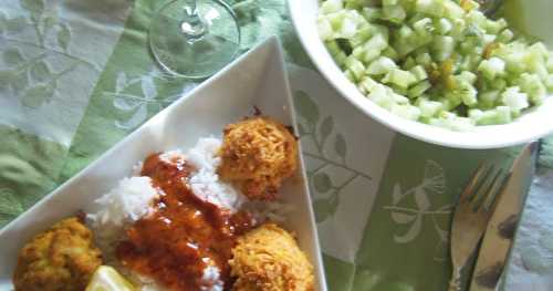 Boulettes de tofu à l'indienne rapido