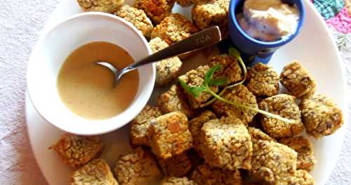 Carrés "amuse-gueule" à base de haricots blancs et quinoa (entre autres!)