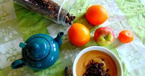 Compote et granola sans gras