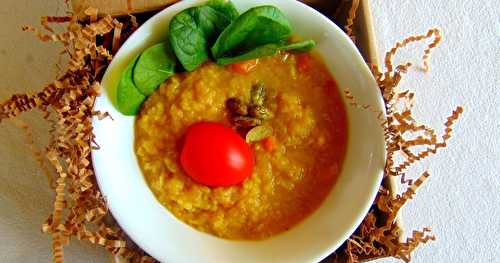 Dhal de lentilles rouges et de courge