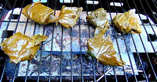 Feuilles de vigne aux amandes et au "chèvre"