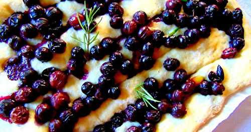 Focaccia aux raisins