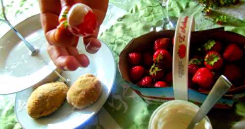 Fraises à la crème....