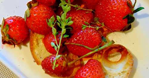 Fraises au vin blanc