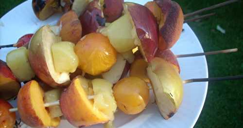 Fruits de saison sur le BBQ