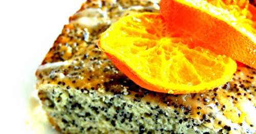 Gâteau au citron, à l'orange, et aux graines de pavot