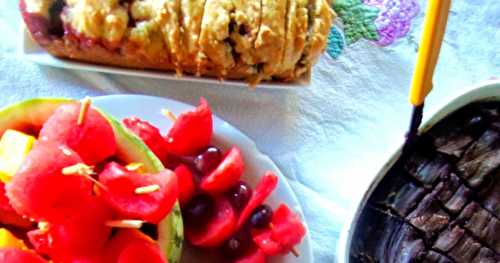 Les dessert du thé à l'anglaise d'hier