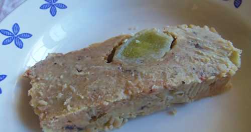 Pain de lentilles farci au poireau