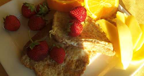 Pain doré aux fraises pour le premier petit-déj des vacances scolaires