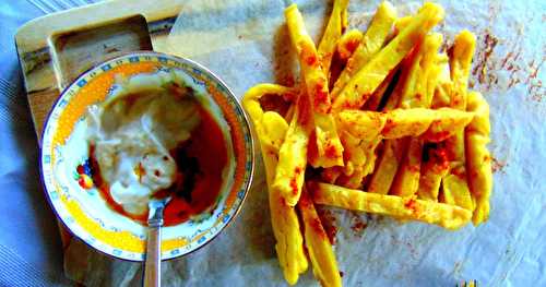 Panisses, ou frites de farine de pois chiches ...   et éventuellement  fish'n chips