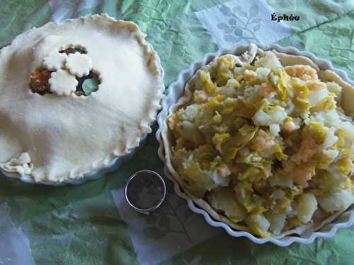 Pâté aux pommes de terre et poireau