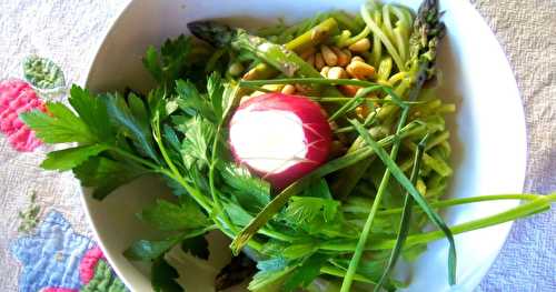 Pâtes au pesto du printemps, sans gras!