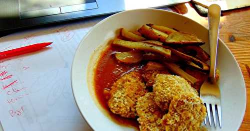 Pépites de seitan panées aux chips