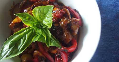 Piperade basque et confiture de poivron