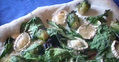 Pizza aux feuilles de betteraves