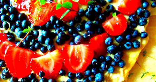 Pizza aux petits fruits