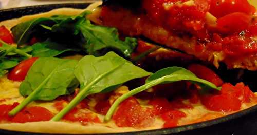 Pizza "Deep dish" (presque) fiorentina