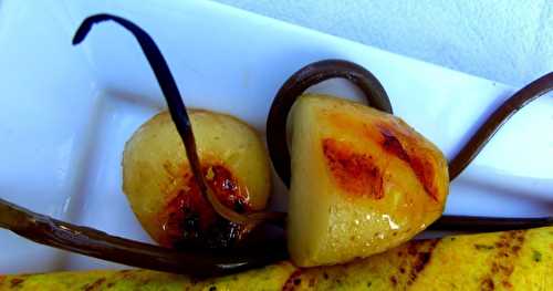 Pommes de terre nouvelles ou Yukon gold, carottes, courgettes... à la fleur d'ail sur le BBQ