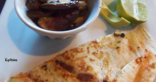 Quesadillas garnies comme des fajitas