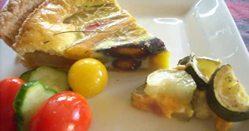 Quiche aux carottes et aux betteraves jaunes