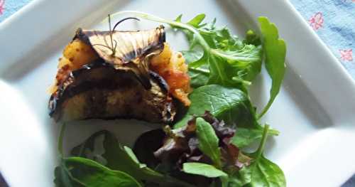 Rouleaux d'aubergines farcis aux pommes de terre