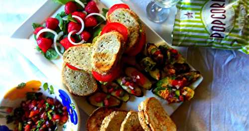 Sandwiches aux tomates (du jardin) et guacamole