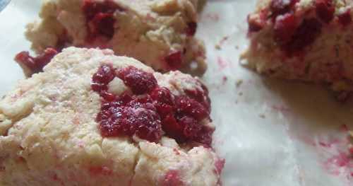 Scones aux framboises